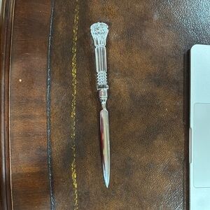 Reed & Barton Elegant Letter Opener with Crystal Handle